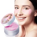 Rose Eye Mask-60 PCS- Sous Eye Patches Eye Treatment Masque pour les Cercles Noirs Yeux Puffy Eye Bags Fine Lines Anti-rides avec acide hyaluronique