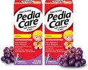 Bébés Acétaminophène Suspension buvable Liquide, anti-douleur rapide / Réducteur de fièvre avec Syringe facile à utiliser, Zéro alcool ou aspirine ou Ibuprofène, Arôme de raisin, 1 fl oz (2 pack)
