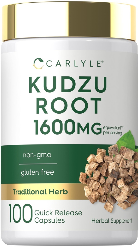 Carlyle Kudzu Root | 100 capsule di estratto | Non OGM e Gluten Formula gratuita | Integratore di erbe tradizionale