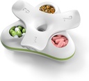 Tägliche Pillen-Box Organizer 3 Mal pro Tag, Travel Small Pill Case, 3 Komponenten kompakte Pillen-Container, tragbare Pillenhalter für Vitamin, Medizin, Supplement, Fischöl, Weiß
