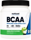 Nutricost BCAA Powder 2:1:1 (Green Apple, 60 Servings)