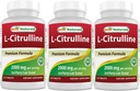 Best Naturals L-Citrulline 2000mg/Serving - Non-OGM - Gluten Free - 120 compresse (120 conteggio (Pack of 3))