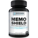 MemoShield Brain Health Supplement – Advanced Memory Support con Lion's Mane, Bacopa Monnieri, e Ginkgo Biloba – Funzione cognitiva e Brain Health Formula – 60 capsule