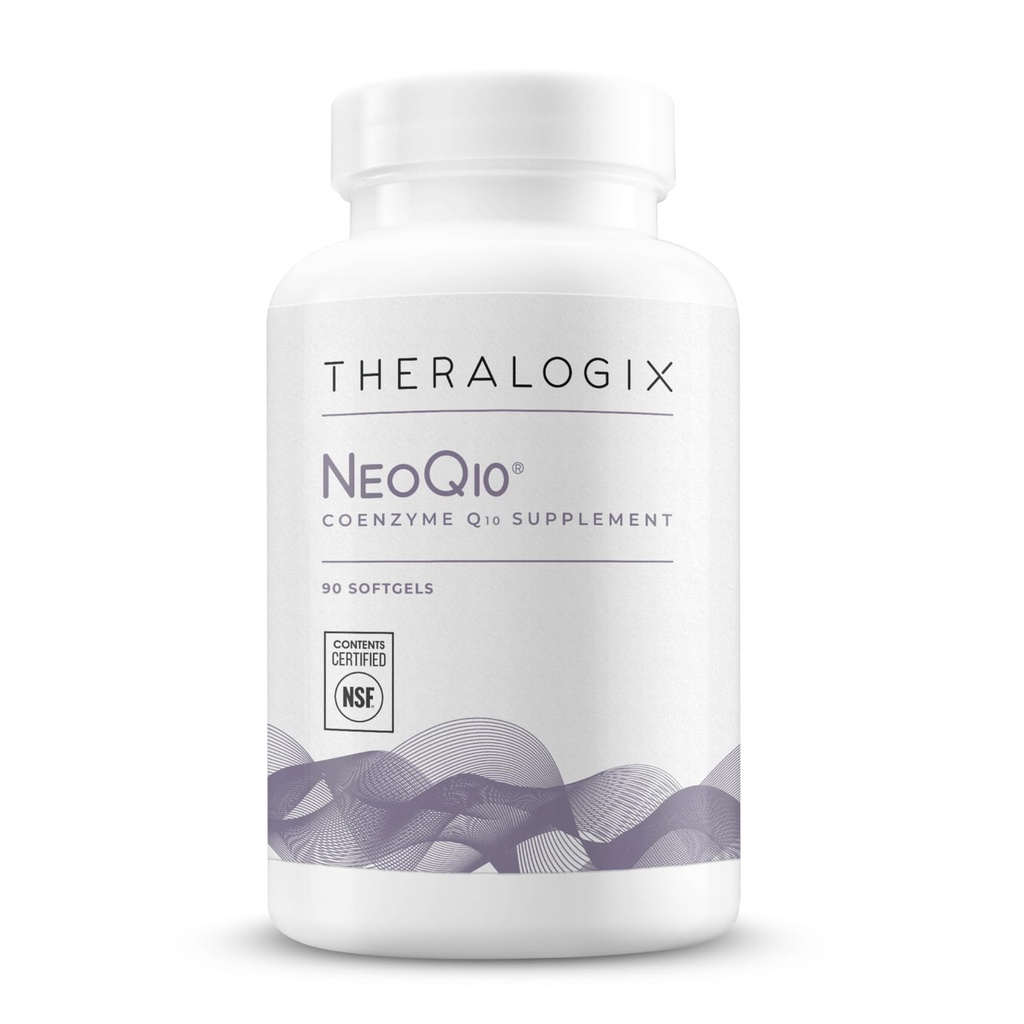 Theralogix NeoQ10 Coenzyme Q10 Supplement - Heart Health & Fertility Support - CoQ10 Fertility Supplement for Men & Women* - NSF Certified - 90 Softgels (90-Day Supply)