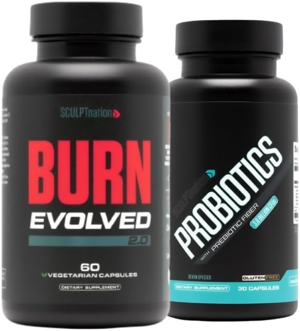 Sculpt Nation di V Shred Burn Evolved 2.0 e Premium Probiotics Bundle