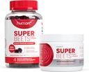 Humann SuperBeets Heart Gummis Zero Sugar & Black Cherry Powder