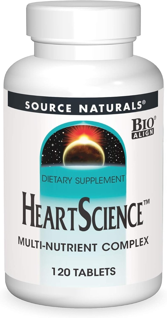 Fonte Naturals HeartScience Multi-Nutrient Complex - Supporta la funzione cardiaca normale e la circolazione sanguigna - 120 compresse