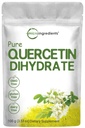 Reines Quercetin Dihydrat-Pulver, Quercetin 500mg pro Servierung, 100 Gramm, Bioverfügbarster Grad und Füllstofffrei, Leistungsstarkes Antioxidans unterstützt Energie, Immunsystem, keine GVO und Vegan