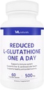 ML Naturals L-Glutathione 500mg per capsula, 120 capsule vegetali- Supporto immunitario, antiossidante e disintossicazione, NSF-Certified & cGMP-Compliant.