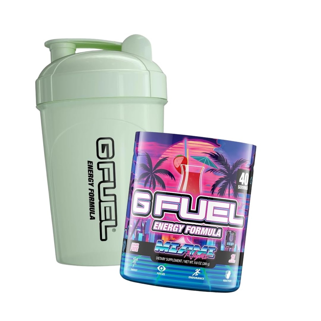 G Carburant Miami Nights Pina Colada Flavored Game + G Carburant Glow-In-The-Dark Shaker bouteille