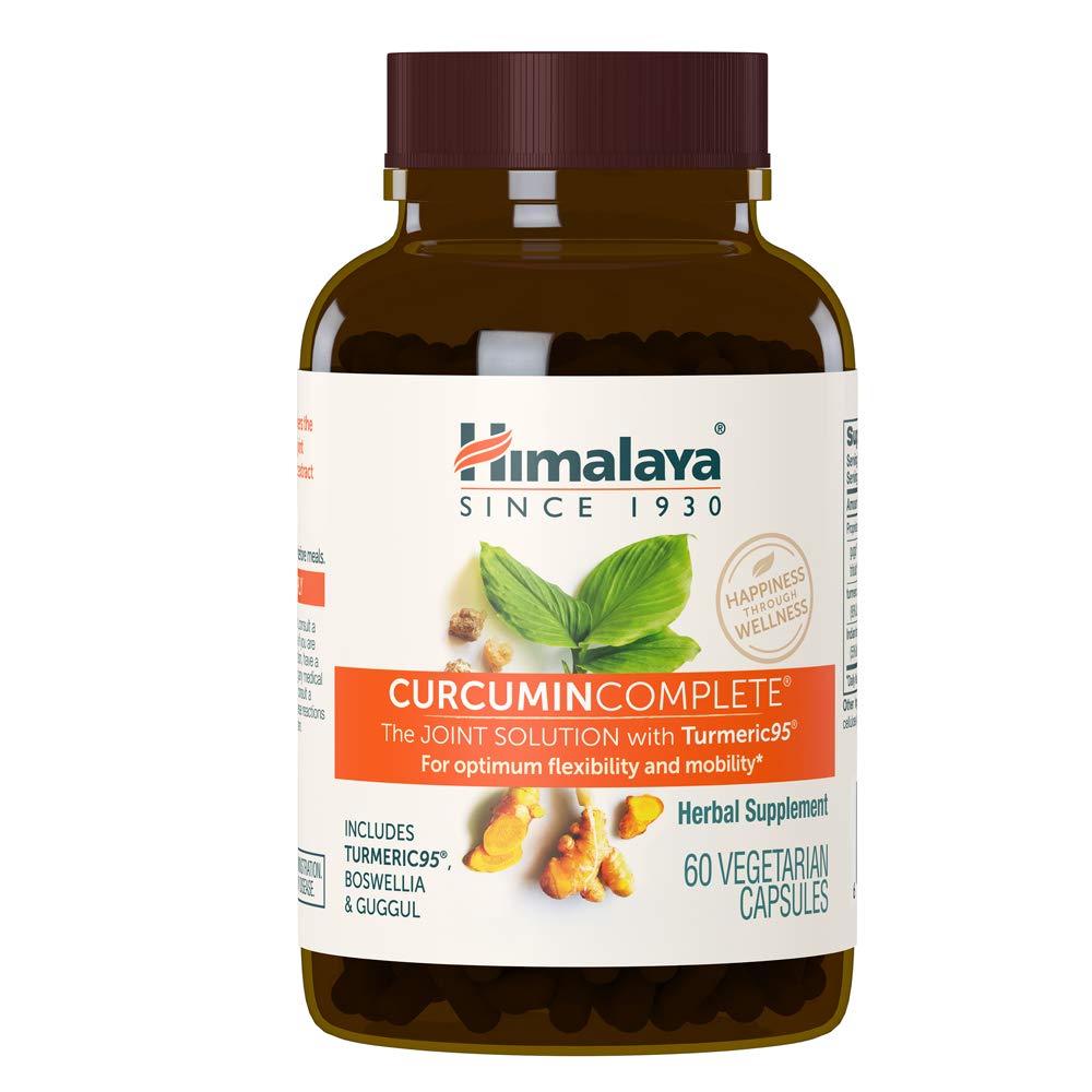 Himalaya Curcumin Complete - Herbal Joint Support Supplement mit Kurkuma für Joint Health and Mobility Support, 95% Curcuminoids - Vegan, Non-GMO, Gluten Free, 60 Kapseln