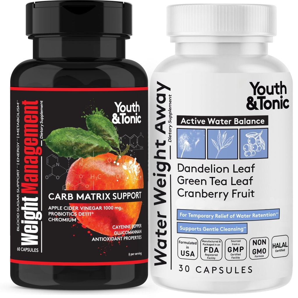 Supporto per la perdita di acqua e la gestione del peso per le donne a periodo | Pills to Balance Carbs Absorption & Relief Swelling & Belly Bloat Ridurre la linea di vita | Aiuto Prevenire il guadagno di peso ormonale & Feel Lighter