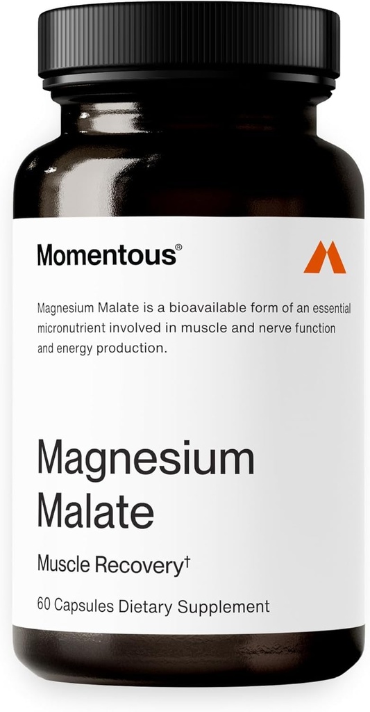 Momentous Magnesium Malate - NSF zertifiziert für Sport - 30-Day Supply - 60 Kapseln