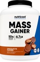 Nutricost Mass Gainer (Chocolate Peanut Butter Flavor, 6.7 LBS) 50 Gramm Protein pro Servierung - Non-GMO