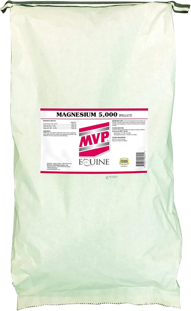 MVP Magnesium 5.000 (50lb Tasche) Berechnen/Metabolismus/Muskelfunktion Unterstützung für Pferde