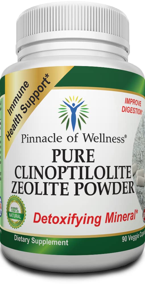 Polvere di Zeolite Clinoptilolite pura – integratore alimentare Detox Cleanse – 90 capsule