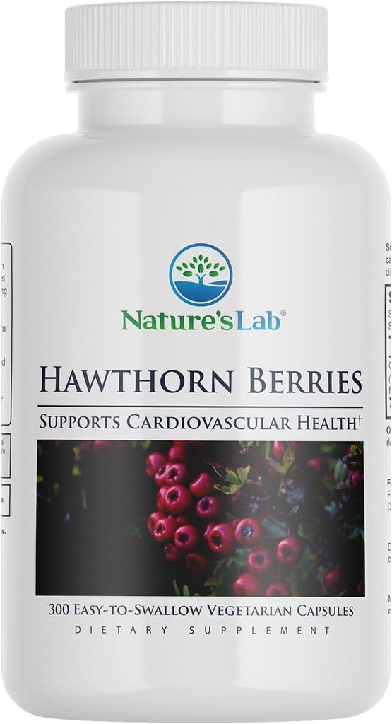 Nature's Lab Hawthorn Beeren - 300 Kapseln