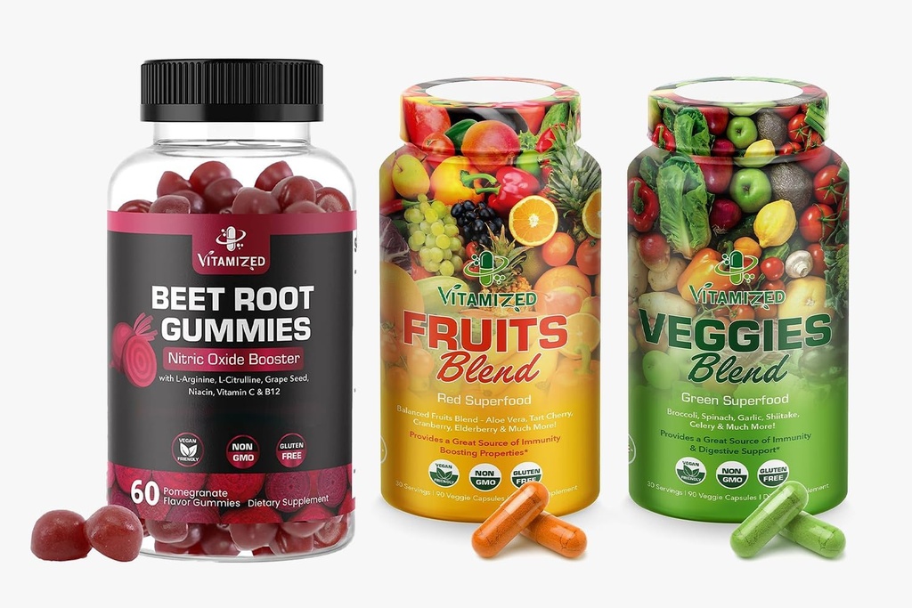 Blissful Wellness Fusion: Beet Root Gummies & Fruits/Veggies Ergänzung