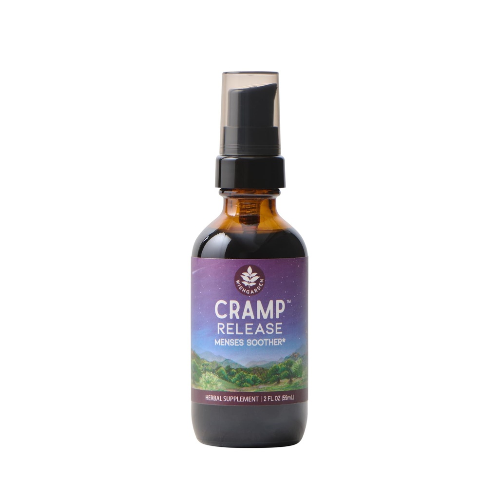 WishJarden Herbs Cramp Release - Natural Herbal Menstrual Cramp Relief Supplement with Cramp Bark, Fast-Acting Tecture Soothes Période Crampes, soutient un cycle hormonal sain, l'humeur et la relaxation, 2oz