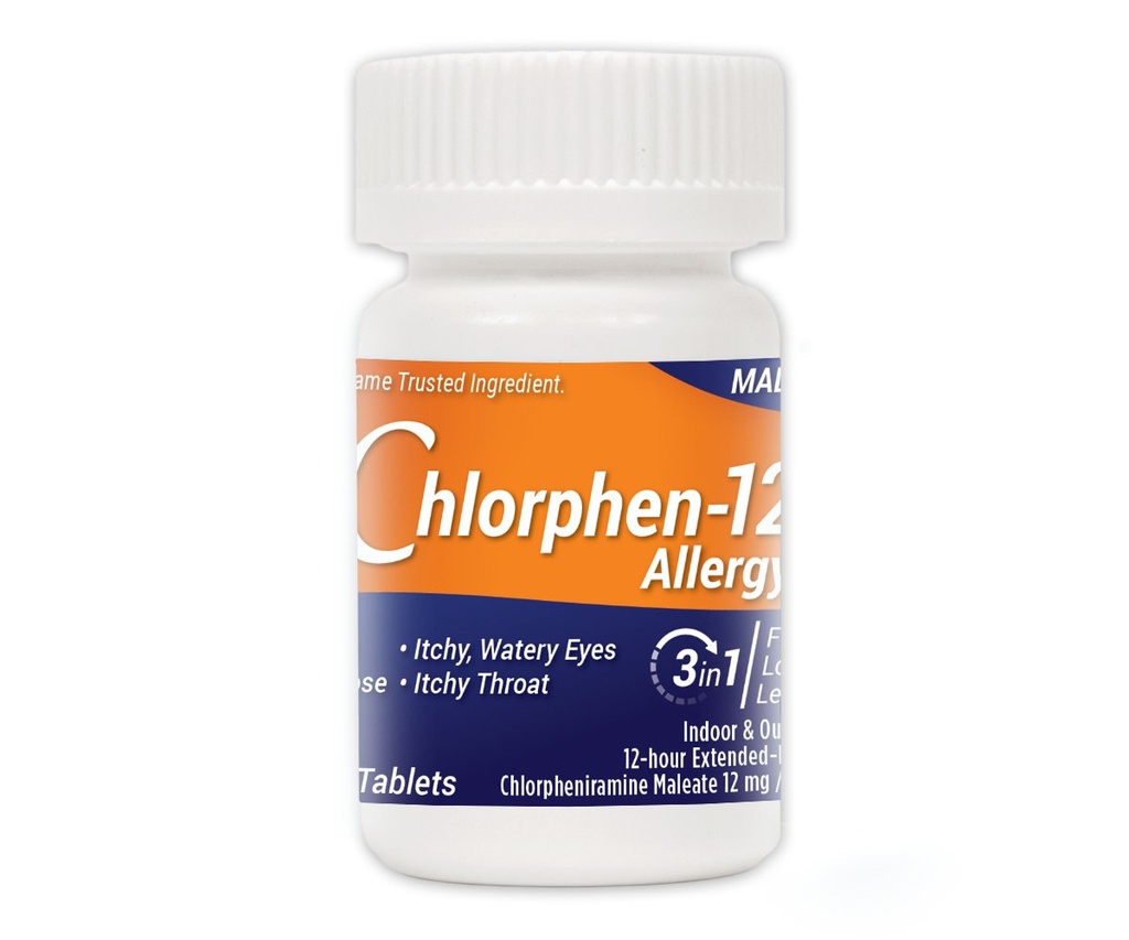 Chlorpheniramin Maleat Extended Release, 12 Mg, 60 Tabletten