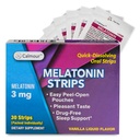 30 Oral Sleep Strips | Quick-Dissolving 3mg Melatonin Strip | Funziona più velocemente di Gummies | Rilassamento Napping Supplementi | L'Ultimo Sleeping Aid for Better Rest and Eye Health