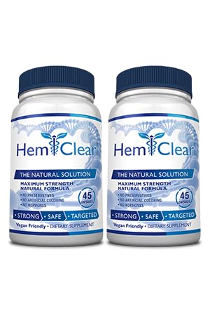 für Hämorrhoiden - Vegan Formel für Hämorrhoidenrelief & Gefäßgesundheit - Maximale Stärke 2 Flaschen 90 Kapseln