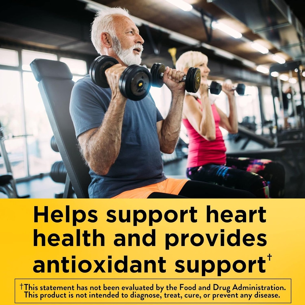Natura fatta CoQ10 100mg con estratto di pepe nero per l'assorbimento nutriente potenziato, supplemento dietetico per il supporto di salute del cuore, 30 Softgels, 30 giorni di alimentazione (pacchetto di 2)