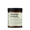 Erbologie Bio Alfalfa Pulver 3.2 oz - 45 Servierungen - Unterstützt Knochen und Gut Gesundheit - Reich an Vitamin A, Calcium und Eisen - Sustainable Sourced Straight from Farm - Small Batch - Vegan - GMO-frei