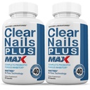 Justified Laboratories (2 Pack) Klare Nägel Plus Max Pillen 40 Billion CFU Probiotic Unterstützt starke gesunde Haar Haut Nägel 120 Kapseln