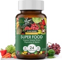 Super Greens and Reds Daily Fruits and Veggies Supplement: USDA Organic Superfood Greens Supplement, Cruciferous Vegetable Capsules, Gemüse Beilagen für Erwachsene Energie, Immunität, Gut Health 120ct