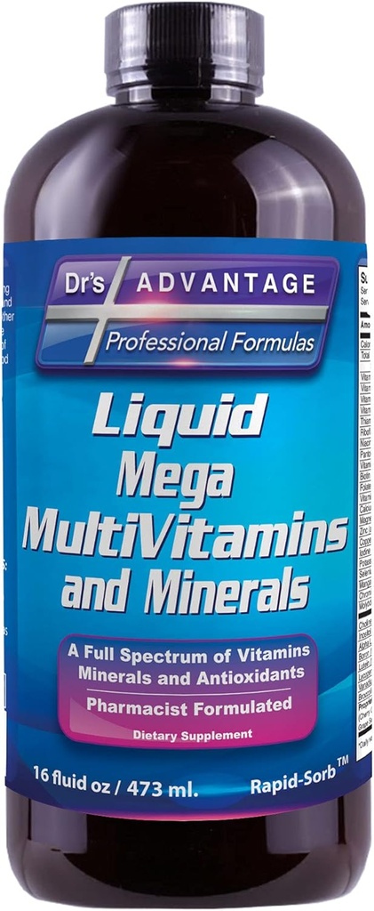 Liquid Mega MultiVitamine & Minerals 16oz. [Gesundheit und Schönheit]