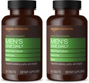 Elements Men’s One Daily Multivitamin, 62% Ganzes Essen gezüchtet, Vegan, 65 Tabletten, 2 Monate Versorgung (Packaging Mai Vary) (Pack of 2)