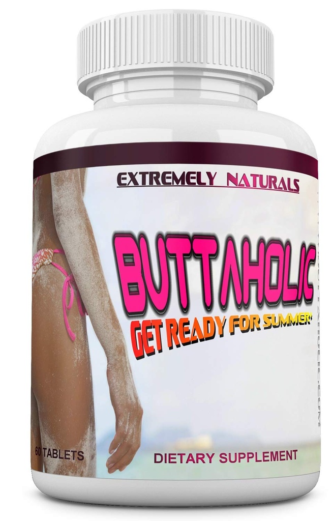 BUTTAHOLIC weibliche Butt Erweiterung Pillen. Booty Enhancement. Holen Sie Bigger und Curvier Butts. Extreme Glutes Enhancer. 60 Tabletten