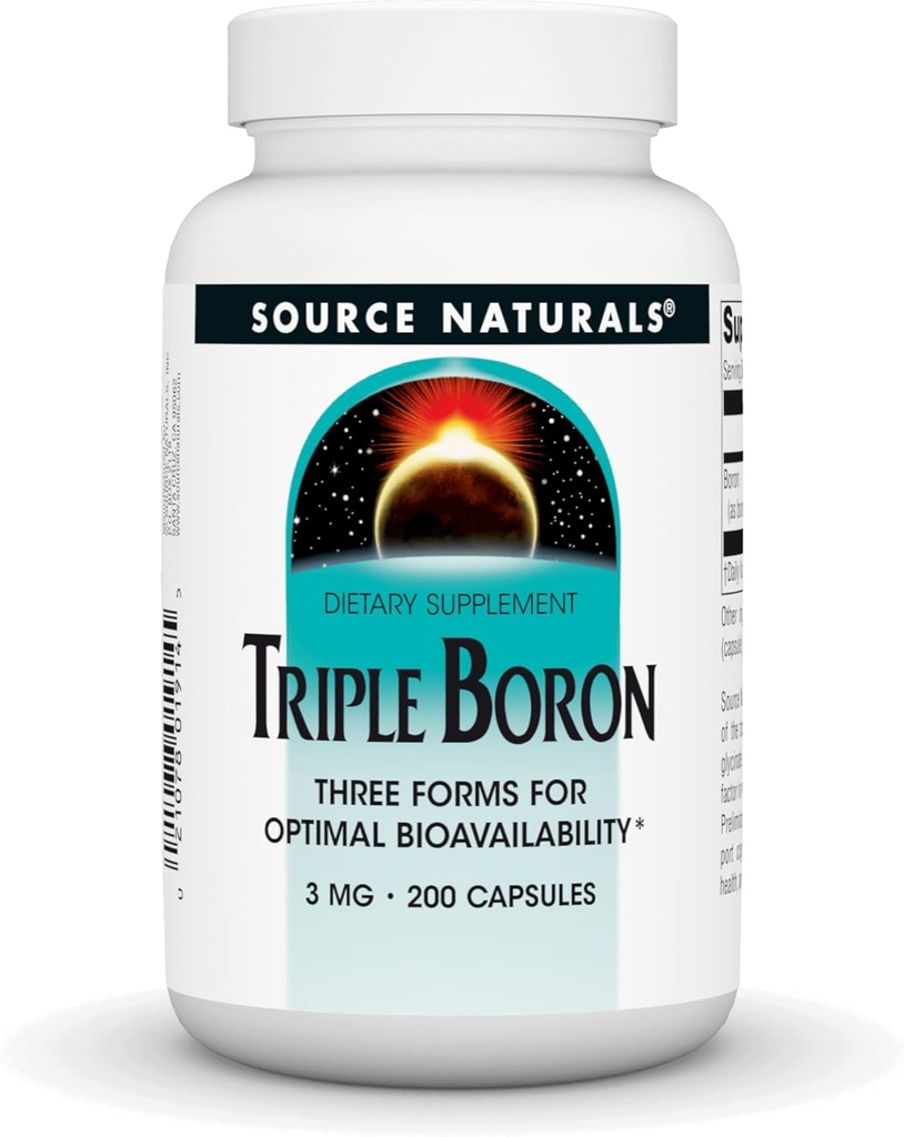 Quelle Naturals Triple Boron, Drei Formen für optimale Bioverfügbarkeit* 3 mg - 200 Kapseln