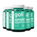Goli Nutritional Supplement, Pre+Post+Probiotics Gummy - 300 Count - Prima 3-in-1 senza glutine, Vegan, Non OGM e Gelatin-Free.