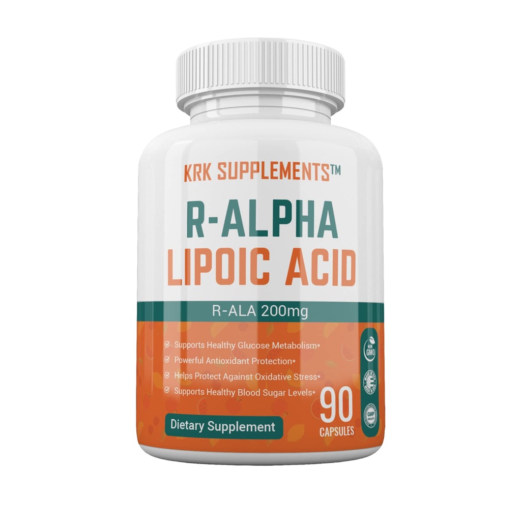 1 Flasche R-ALA R-Alpha Lipsäure 200mg 90 Kapseln