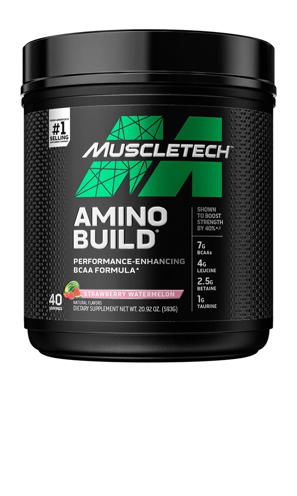 Muscletech Whey Protein Powder & BCAA Aminoacidi Powder Muscle Building Formula con Isolato di siero, Peptidi, BCAAs & Electrolytes (4 Pound, 40 Servings)