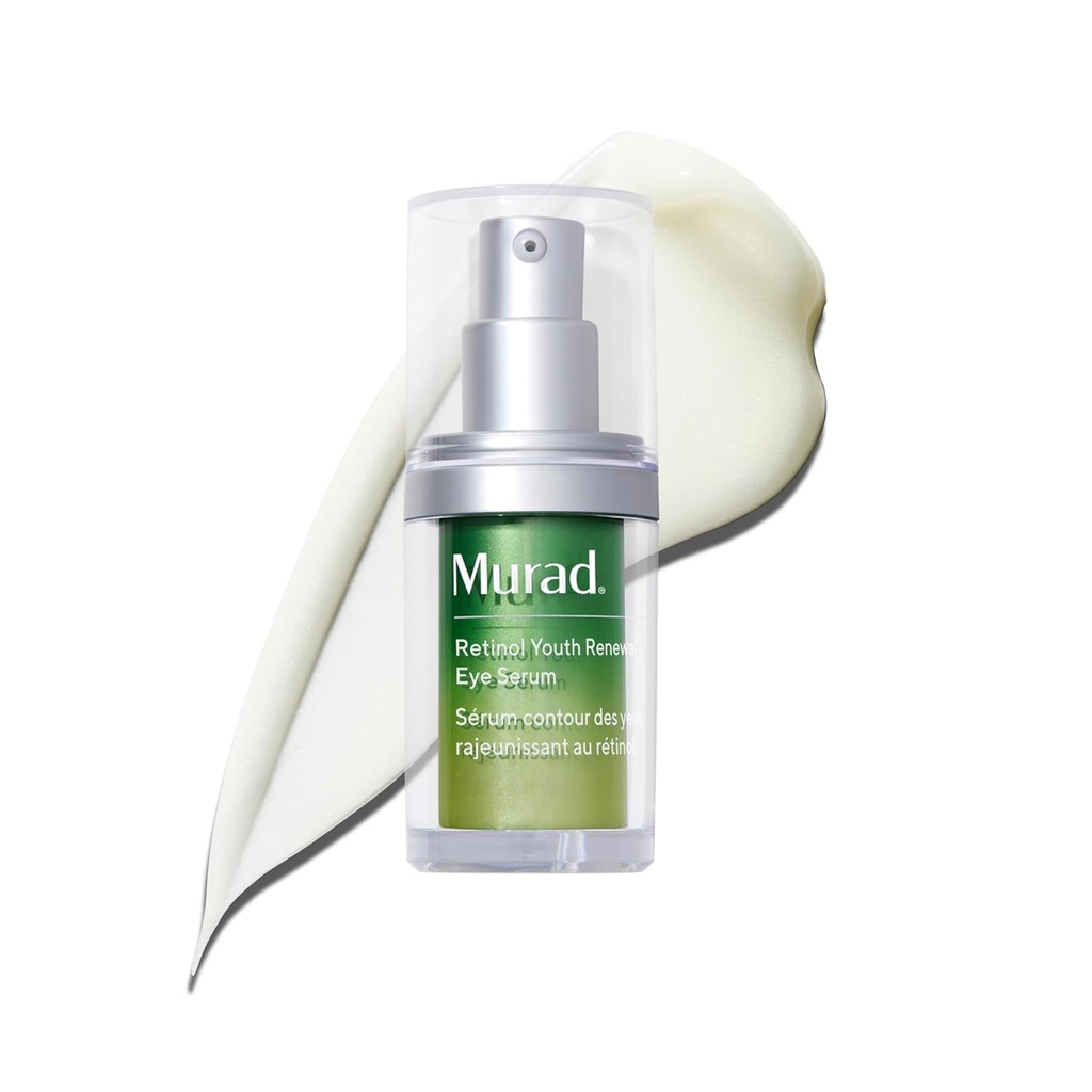 Murad Retinol Youth Renewal Eye Serum - Retinol Eye Serum améliore visiblement les cernes sombres sous les yeux et réduit l'apparence des lignes fines, assez doux pour une utilisation nocturne - 0,5 oz