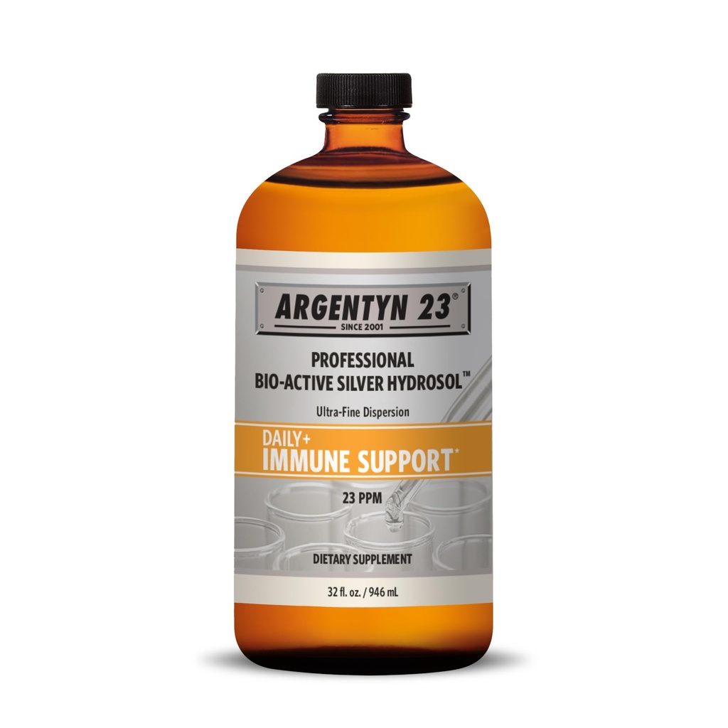 Argentyn 23 Professional Immununterstützung - Kolloidal Silber, Bio-Active Silber Hydrosol, 23 ppm, Liquid Twist Top, 32 Fl Oz (946 mL)