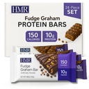 HMR Fudge Graham Protein Bar | Nutritious Snack zu unterstützen Gewicht Wartung | Low Calorie Dessert | 10g Protein | 24 Count