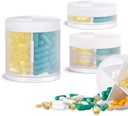 3 Pack große Kapazität Pille Organizer und Pillenspender Set in unterschiedlicher Größe