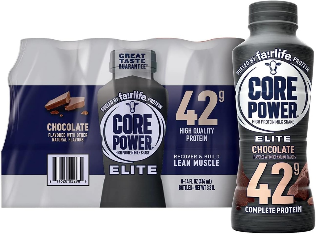 FAIRLIFE NUTRITION PLAN Core Power Elite 42g. Protein Shake, Schokolade - Flüssigkeit (14 fl. oz, 8 pk.)