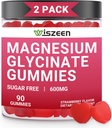 Magnesio Glycinate Gummies - 60 Serve - Magnesio Potassio Gummie per Adulti con L-Threonate, Integratori di Magnesio Glycinate (180Count)