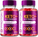 VIVE MD Proton Keto ACV Gummies Advanced Weight Management, Protein Keto ACV Gummies, Proton Keto Plus Gummies con Aceto di Mela Supplemento 1000mg, Proton Keto+ACV Gummies Recensioni (2 Pack)