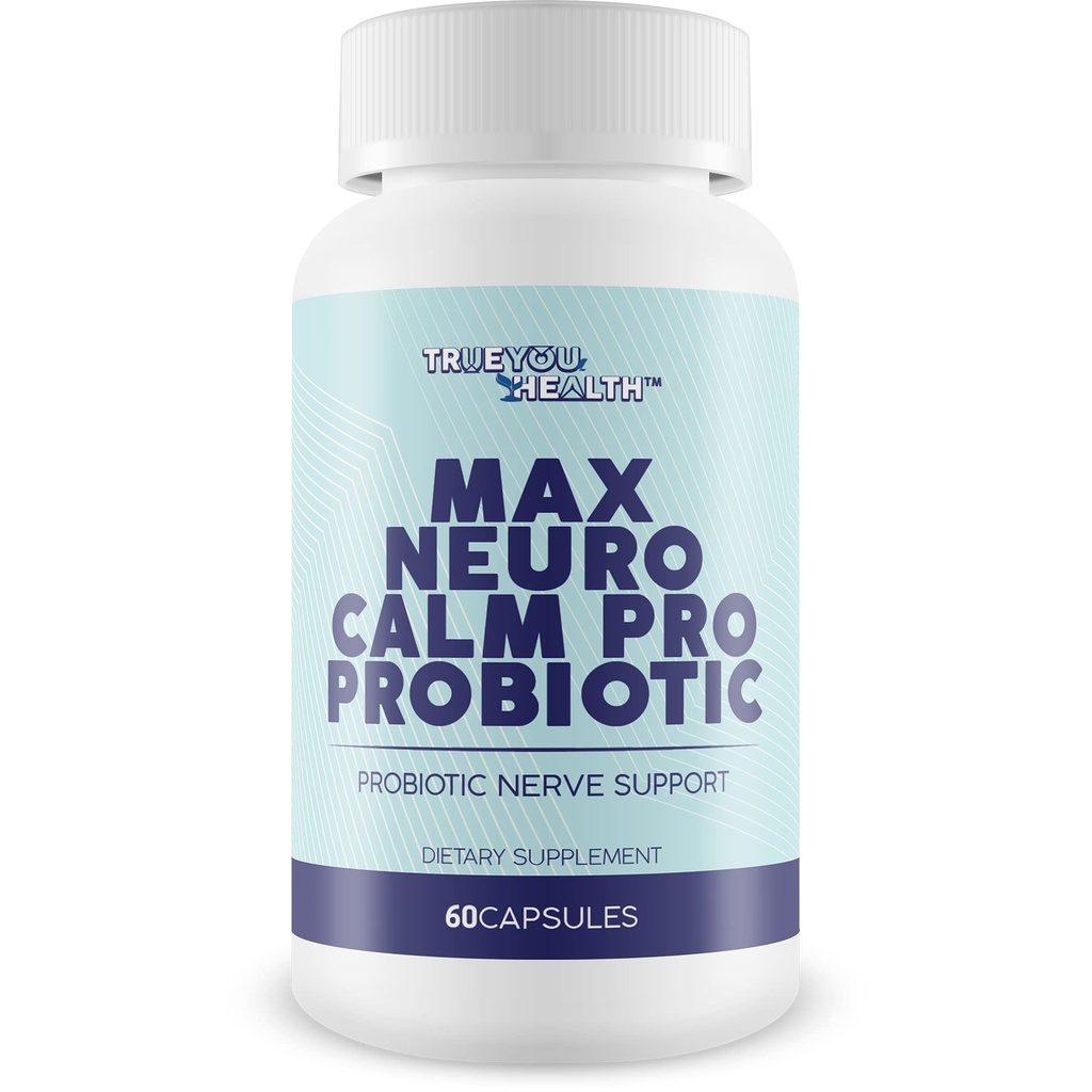 Max Neuro Calm Pro Probiotic - Soutien probiotique Nerve - Formule Premium CFU de 40 milliards de dollars - Mood de soutien - Aide Amélioration de la santé Nerve - Soutien Santé Gut - Soutien Fonction Immune naturelle
