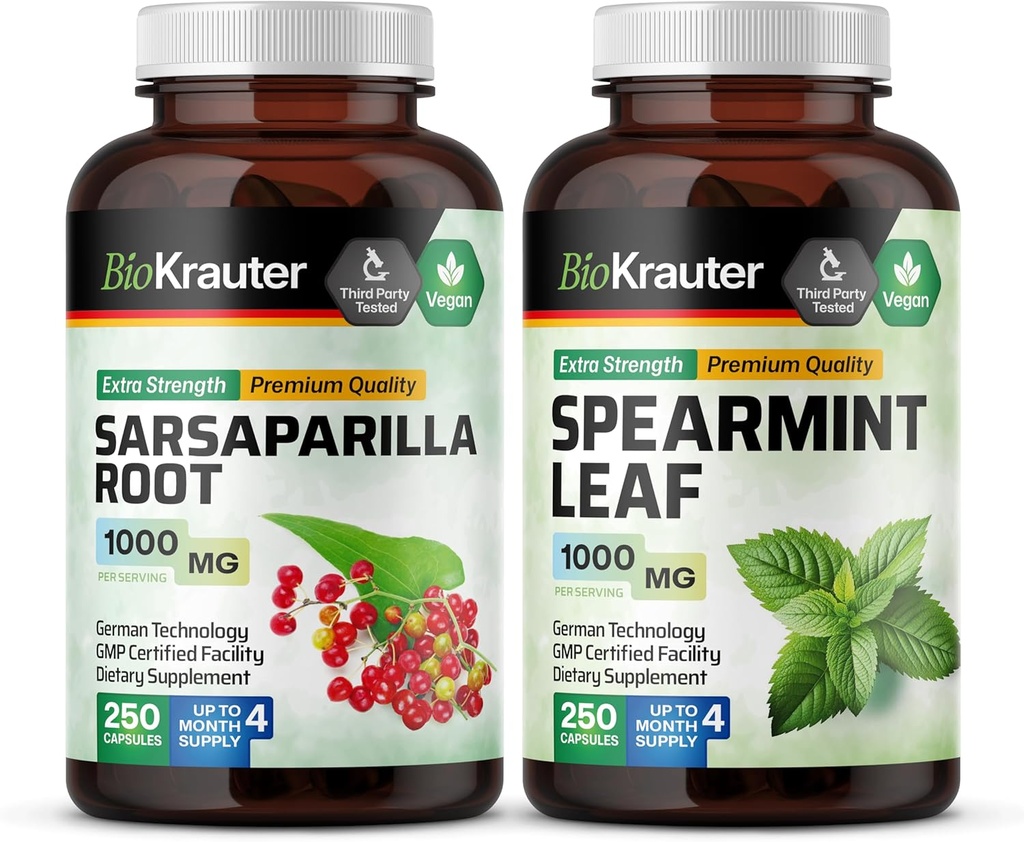 BIO KRAUTER Sarsaparilla 250 capsule & Spearmint 250 capsule