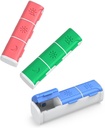 Pill Organizer 3 Mal pro Tag, (3 Pack) Kleine Pille Box, Tägliche Pille Organizer, Moisture Proof Reise Pille Fall für Taschengeld, Tragbare Medizin Box Vitamine, Fischöle, Nahrungsergänzungen