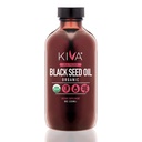 Kiva Organic Black Seed Oil - Ultra High 3X Thymoquinone (TQ), Kalt-Pressed, 100% türkische Nigella Sativa Seed Oil, All-Natural Non-GMO Supplement - Vegan, 8 Unzen (235 ml) Glasflasche