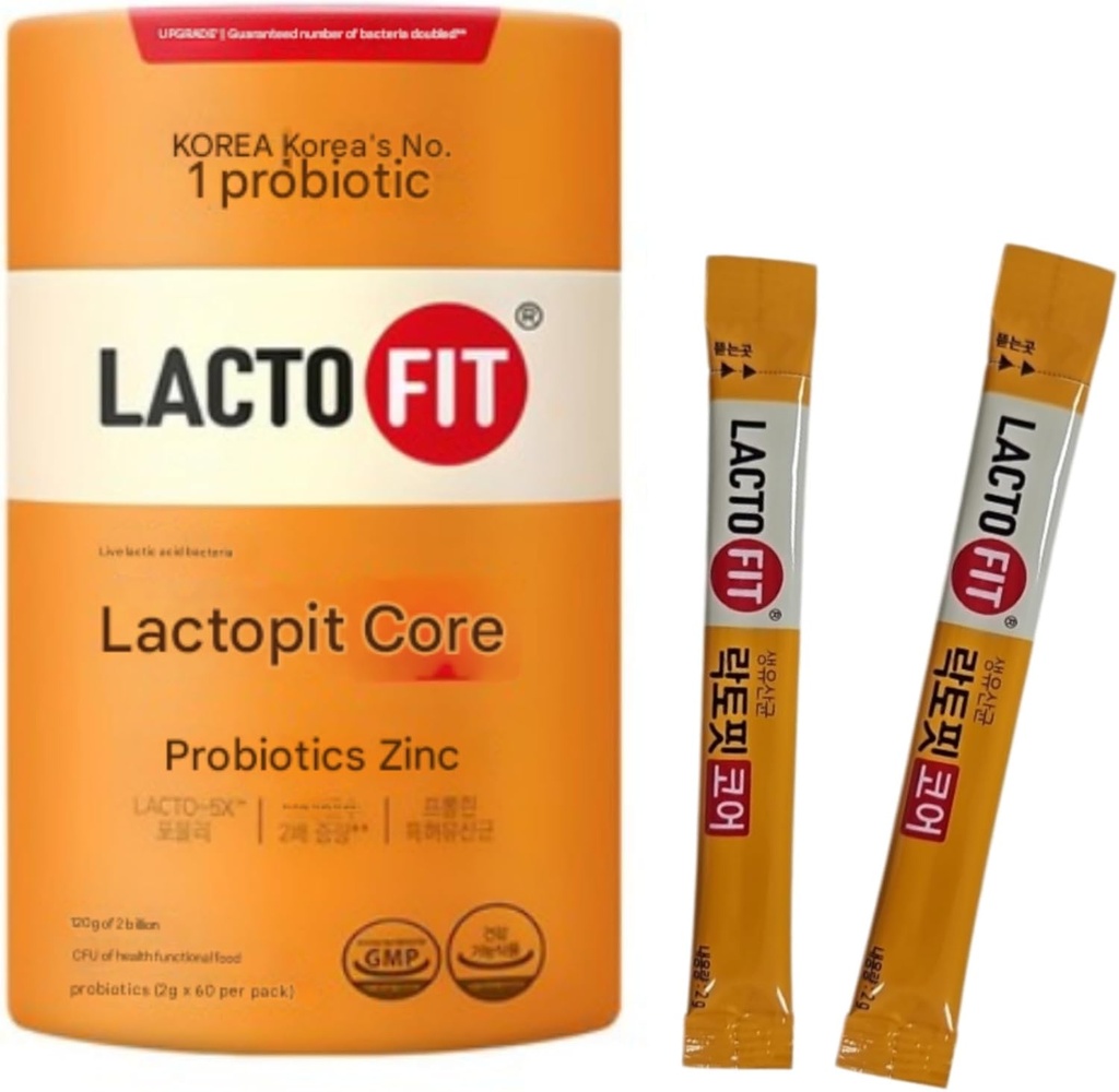 Lacto-Fit Probiotics Core 60 Sticks, 락토핏 Lactofit 유산균 Powder Chong-Kun-Dang CKD