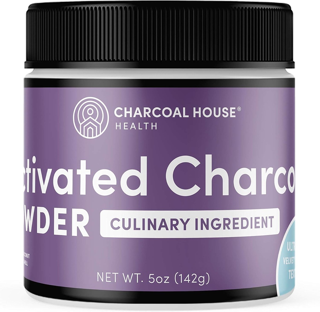 ULTRA FINE Coconut Activated Charcoal Powder - Kulinarische und kosmetische Anwendungen, Velvety Smooth Texture für Glatteien, Eiscremes, Gebäck, Seifen, Ultra Fine für ein weiches Finish, kein Grit! - 5oz